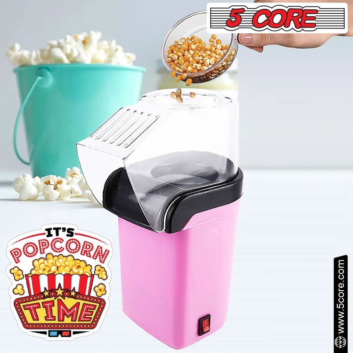 5Core Popcorn Machine 16 Cup Hot Air Popper Mini Portable Electric Pop