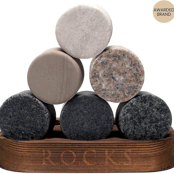 Whiskey Stones & Crystal Nosing Tasting Glass Gift Set