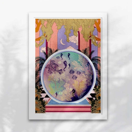 Aqua Palace Art Print