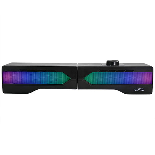 beFree Sound Gaming Dual Soundbar with RGB LED Lights