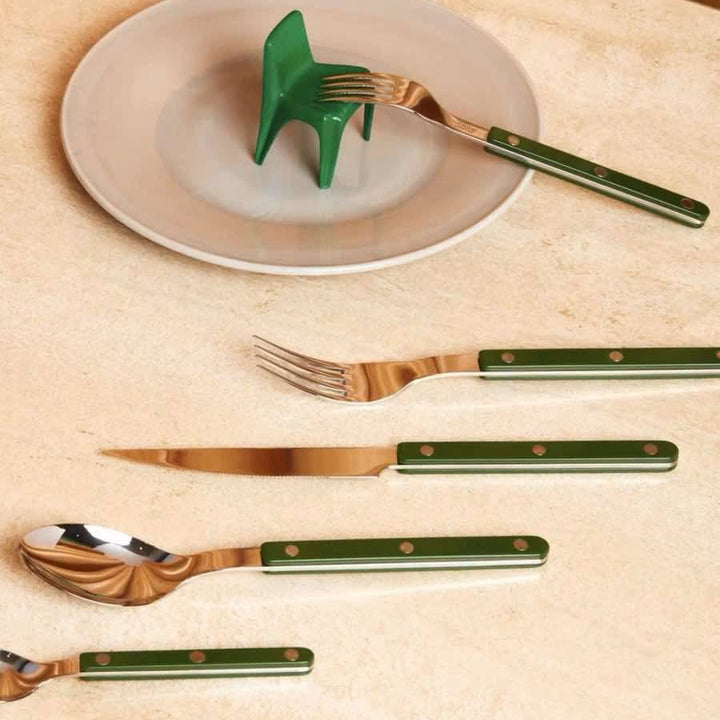 Set Of 10 Pcs French Dopamine Flatware - Bistrot Style Cutlery