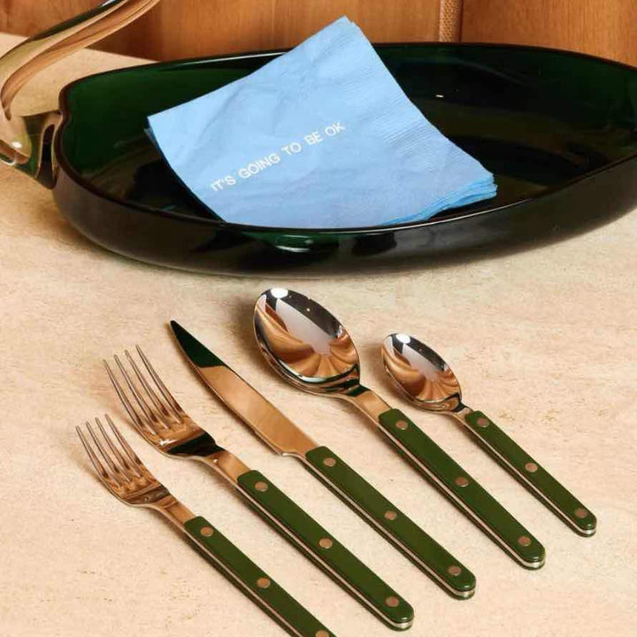 Set Of 10 Pcs French Dopamine Flatware - Bistrot Style Cutlery