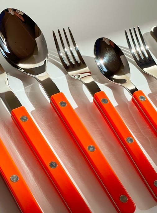 Set Of 10 Pcs French Dopamine Flatware - Bistrot Style Cutlery